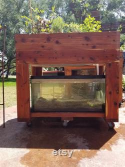 Red Cedar 50 Gallon Aquaponic Raised Planter