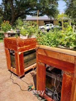 Red Cedar 50 Gallon Aquaponic Raised Planter