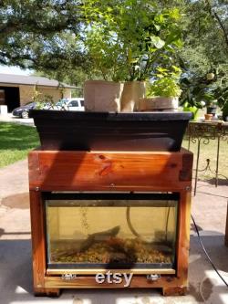 Red Cedar Ten Gallon Aquaponic System (US Shipping Included)