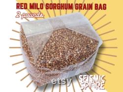 Red Milo Sorghum Mushroom Grain Bag 2 Pounds