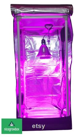 Reflective Hydroponic GrowBox Tent Kit 12 x12 x36 MYLAR 50W Led Grow Lights