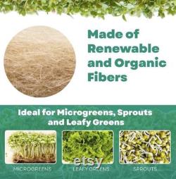 Renu Terra Classic Mats for Growing Microgreens and Leafy Greens, Jute Mats for Indoor Gardening, Hydroponic Growing Pads and Sprouting Tray