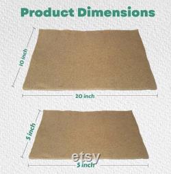 Renu Terra Classic Mats for Growing Microgreens and Leafy Greens, Jute Mats for Indoor Gardening, Hydroponic Growing Pads and Sprouting Tray