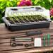 Seed Starter Kit With Grow Lights 40 Cell Tray, Humidity Dome And Led Strip, Indoor Nursery Pot Greenhouse Kit For Diy Gardening