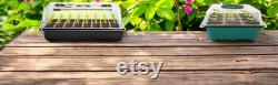Seed Starter Kit with Grow Lights 40 Cell Tray, Humidity Dome and LED Strip, Indoor Nursery Pot Greenhouse Kit for DIY Gardening