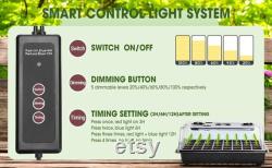 Seed Starter Kit with Grow Lights 40 Cell Tray, Humidity Dome and LED Strip, Indoor Nursery Pot Greenhouse Kit for DIY Gardening