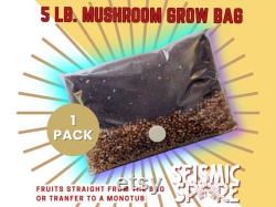 Seismic Mix Mushroom Grow Bag Large 5 lb. All In One Grow Bag
