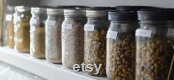 Sterile Quart Grain Jar, Popcorn