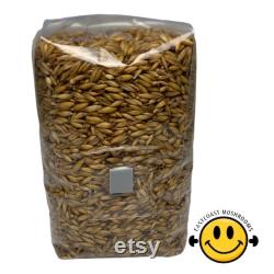 Sterilised Grains (Whole Oats) Grain Spawn Ready to Use with Injection Port and Air Filter Vent 1kg