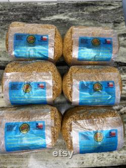 Sterilized Mushroom Grain Spawn (SIX 3 Pound Organic White Millet Seed Bag)