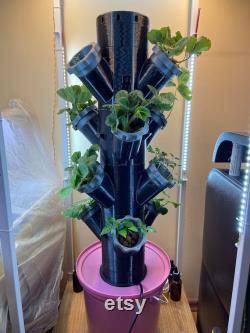 Stylish Vertical Hydroponic Mist With 12 Pots All Inclusive