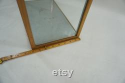 Tall Glass and Wood Indoor Terrarium, Tabletop Wood and Glass Greenhouse, Planter, Terrarium, Candle Holder, Handled Display Case USA Ship