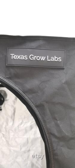 Texas Grow Labs Black 4x4 Grow Tent, 48 x48 x80 High Reflective Mylar with 16mm Poles, Observation Window and Floor Tray