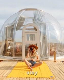The Glass Bubble Prefabricated House Dome for Tiny Cabin, Glamping Tent or Greenhouse