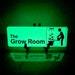 The Grow Room Sign Glow In The Dark Stoners Decor Green Growers Plaque