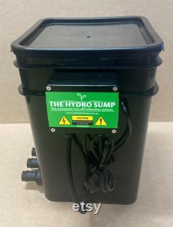 The Hydro Sump. the automatic runoff collection system for hydroponic gardens. 100 compatible with Rhizostands or any set up 25mm outlets