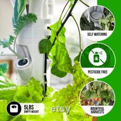 The Hydro Tower Indoor Hydroponic Gardening Tower for 15 Plants with Integrated Lighting and Watering Systems (CT2 Model)