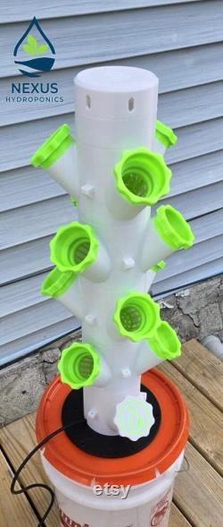 The Nexus OG 3D Printed Hydroponic Tower Starter Kit by Nexus Hydroponics Born From a Boundary, Built for the Future