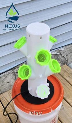 The Nexus OG 3D Printed Hydroponic Tower Starter Kit by Nexus Hydroponics Born From a Boundary, Built for the Future