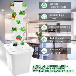 Tower Garden Hydroponics Growing System Indoor Smart Garden Nursery Germination Kit Including Smart Plug Water Level Water Pump