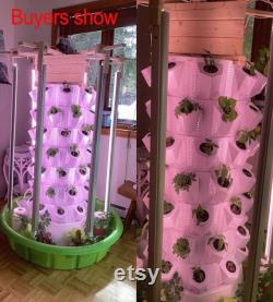 Tower hydroponic system Indoor home Greenhouse automated hydroponic producing strawberries