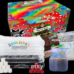Uncle John's All in One MycoKit -Mushroom Grow Kit Grow Your Own Mushrooms Magic of Mycology Choose Your Strains