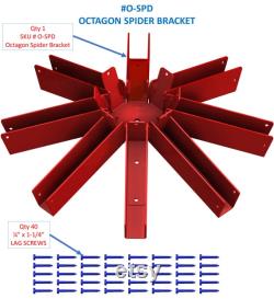 Universal, Iron, 8-way Octagon Spider Bracket