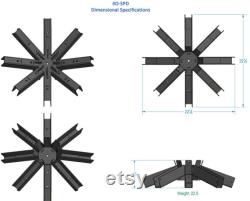 Universal, Iron, 8-way Octagon Spider Bracket