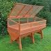 Veg Trough Medium Wooden Raised Vegetable Bed Planter And Polycarbonate Cold Frame