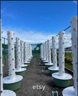 Vertical 80-Pots Hydroponics Tower Set Hydroponic Growing System Home Gardening