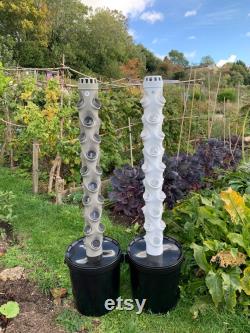 Vertical Hydroponic Tower Self-Watering Growing System (for 30 plants, choice of 2 colours)