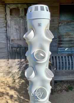 Vertical Hydroponic Tower Self-Watering Growing System (for 30 plants, choice of 2 colours)