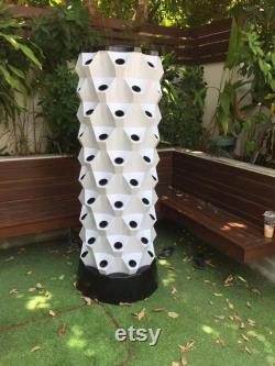 Vertical Tower Garden Vertical Hydroponic Growing System 10 Layers 80 Plants