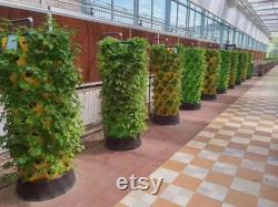 Vertical Tower Garden Vertical Hydroponic Growing System 10 Layers 80 Plants