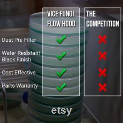 Vice Fungi Laminar Flow Hood Small For Mushroom Cultivation, Agar Work, Liquid Cultures and More