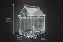 Victorian greenhouse Terrarium and indoor greenhouse Mini greenhouse Gift for gardener Greenhouse for orchids bonsai tropical plants