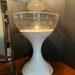 Vintage Mcm 70 S Terrarium Clear Top White Base