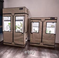 Walden White 2x4 Grow Tent PEVA Non-Toxic, Triple Layer Vinyl EcoWhite Reflective Interior and Infinity View Windows