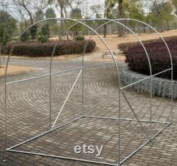 Walk-in Poly Tunnel Green House Galvanized Frame Outdoor Arboretum Garden Planting Potting Shed Easy Assembly Sturdy Strong For Growing