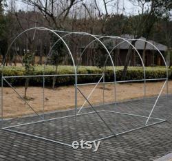 Walk-in Poly Tunnel Green House Galvanized Frame Outdoor Arboretum Garden Planting Potting Shed Easy Assembly Sturdy Strong For Growing