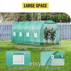 Walk-in Tunnel Greenhouse Galvanized Frame and Waterproof Cover