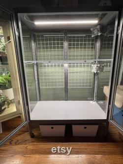 Wide Fabrikor Kit for DIY Ikea Greenhouse Modification (Corner Acrylic Shelves and Wire Grids)
