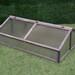 Wood Cold Frame Greenhouse Indoor Outdoor Raised Planter Box Protection 47x31x15