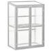 Wood Cold Frame Greenhouse Outdoor Indoor Pc Board 76 X 47 X 110cm Grey
