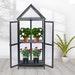 Wood Cold Frame Greenhouse Planter 24x17x57 Gray