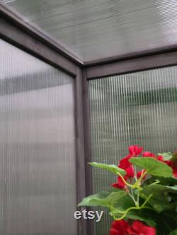 Wood Cold Frame Greenhouse Polycarbonate Flower Planter 23 L 17 W 38 H