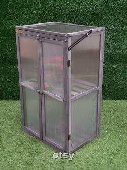 Wood Cold Frame Greenhouse Polycarbonate Flower Planter 23 L 17 W 38 H