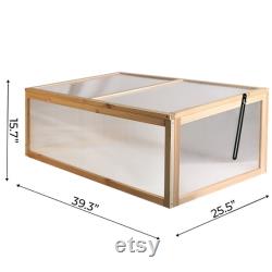 Wooden Cold Frame DIY Hydroponic Greenhouse
