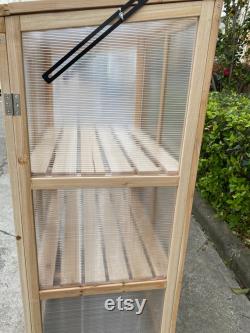 Wooden Cold Frame Raised Planter Foldable Greenhouse Bed