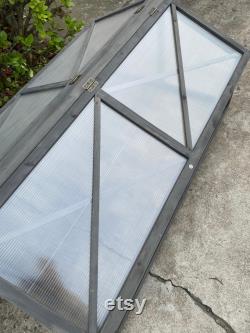 Wooden Cold Frame Raised Planter Greenhouse Bed